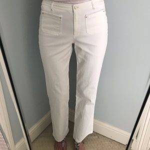 Worth Collection White Denim Pants